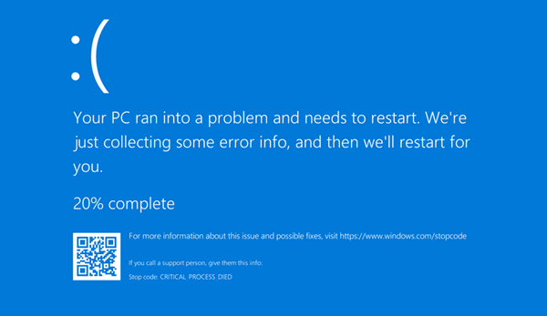 Window 10 October Update Causes Blue Screen of Death