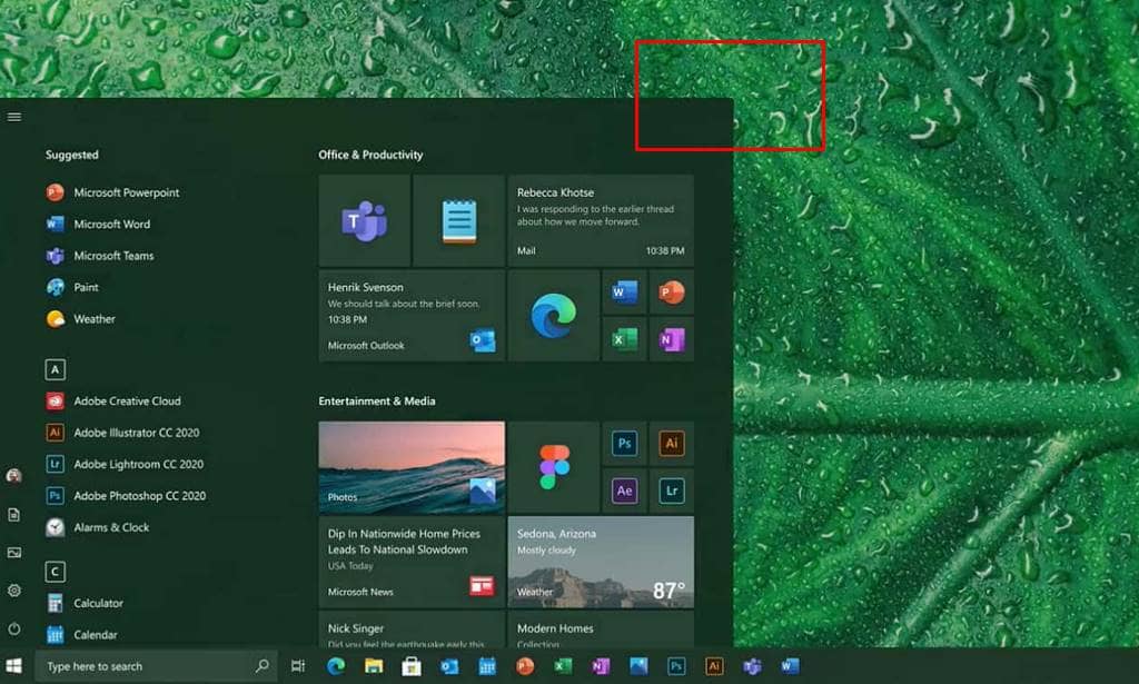 Microsoft Tests Rounded Edges in Windows 10 Sun Valley Preview Build