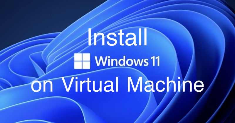 How to Run Windows 11 on Virtual Machine (VM) ?